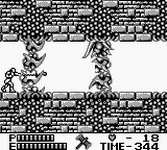 une photo d'Ã©cran de Castlevania 2 - Belmont s Revenge sur Nintendo Game Boy
